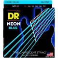 Струни для електрогітари DR NBE-11 Hi-Def Neon Blue K3 Coated Heavy 11/50