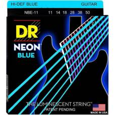 Струни для електрогітари DR NBE-11 Hi-Def Neon Blue K3 Coated Heavy 11/50
