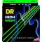 Струни для бас-гітари DR NGB-45 Hi-Def Neon Green K3 Coated Medium 45/105