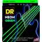 Струны для бас-гитары DR NGB5-40 Hi-Def Neon Green K3 Coated Light 5 Strings 40/120