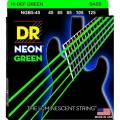 Струни для бас-гітари DR NGB5-45 Hi-Def Neon Green K3 Coated Medium 5 Strings 45/125