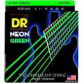 Струны для электрогитары DR NGE-9/46 Hi-Def Neon Green K3 Coated Light Heavy 9/46