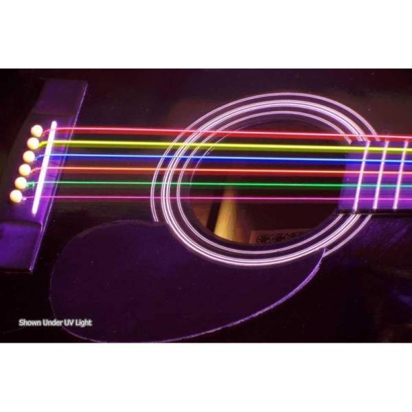 Струни для акустичної гітари DR NMCA-10 Hi-Def Neon Multi-Color K3 Coated Extra Light 10/48