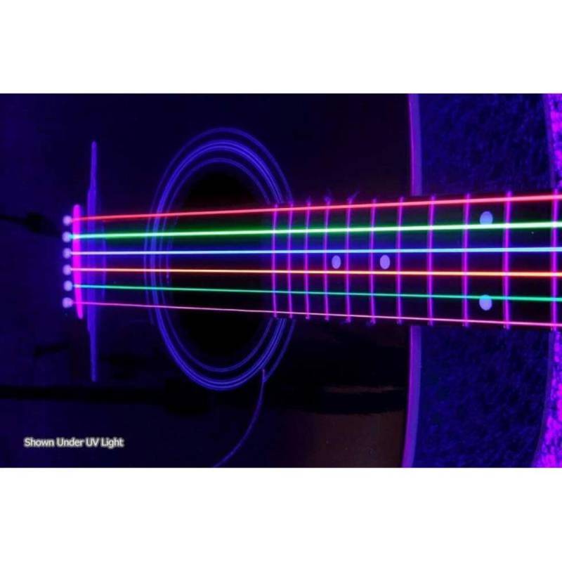 Струны для акустической гитары DR NMCA-10 Hi-Def Neon Multi-Color K3 Coated Extra Light 10/48