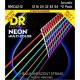 Струны для акустической гитары DR NMCA2-12 Hi-Def Neon Multi-Color K3 Coated 12/54 - 2 Pack