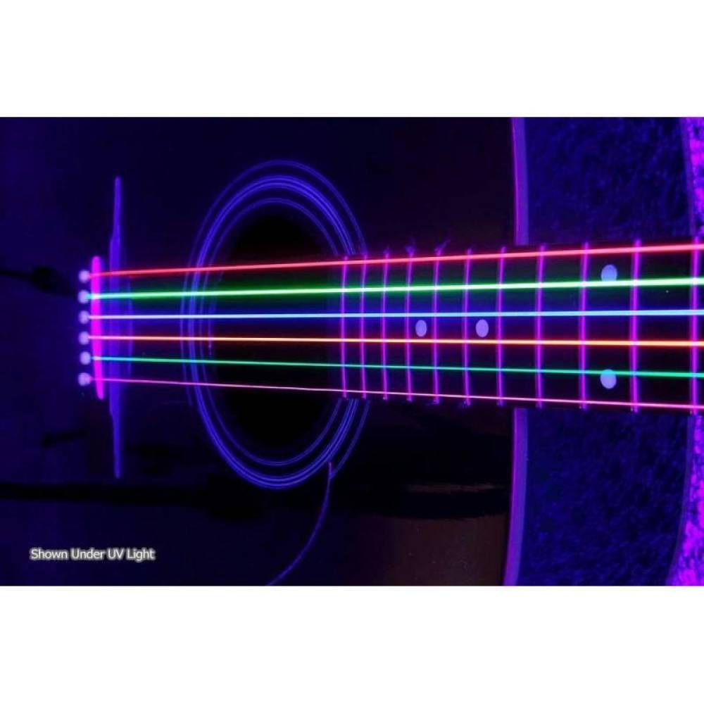 Струны для акустической гитары DR NMCA2-12 Hi-Def Neon Multi-Color K3 Coated 12/54 - 2 Pack