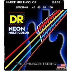 Струни для бас-гітари DR NMCB-40 Hi-Def Neon Multicolor K3 Coated Light 40/100