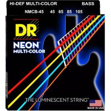 Струни для бас-гітари DR NMCB-45 Hi-Def Neon Multi-Color K3 Coated Medium 45/105