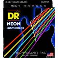Струни для електрогітари DR NMCE-10 Hi-Def Neon Multi-Color K3 Coated Medium 10/46