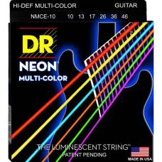 Струны для электрогитары DR NMCE-10 Hi-Def Neon Multi-Color K3 Coated Medium 10/46