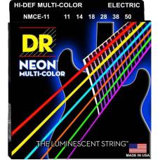 Струни для електрогітари DR NMCE-11 Hi-Def Neon Multi-Color K3 Coated Heavy 11/50