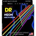 Струны для электрогитары DR NMCE-9 Hi-Def Neon Multi-Color K3 Coated Light 9/42