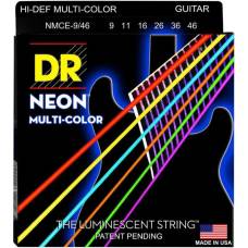 Струны для электрогитары DR NMCE-9/46 Hi-Def Neon Multi-Color K3 Coated Light Heavy 9/46