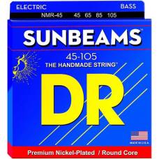 Струны для бас-гитары DR NMR-45 Sunbeams Nickel Plated 4 String Medium 45/105