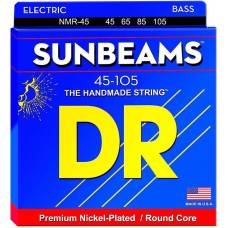 Струны для бас-гитары DR NMR-45 Sunbeams Nickel Plated 4 String Medium 45/105