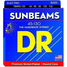 Струни для бас-гітари DR NMR5-130 Sunbeams Nickel Plated 5 String Medium 45/130