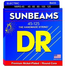 Струни для бас-гітари DR NMR5-45 Sunbeams Nickel Plated 5 String Medium 45/125