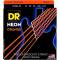 Струны для бас-гитары DR NOB5-45 Hi-Def Neon Orange K3 Coated Medium 5 Strings 45/125