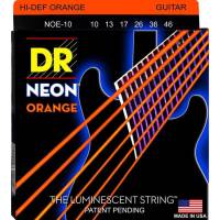 Струны для электрогитары DR NOE-10 Hi-Def Neon Orange K3 Coated Medium 10/46