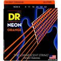 Струни для електрогітари DR NOE-9 Hi-Def Neon Orange K3 Coated Light 9/42