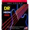 Струны для бас-гитары DR NRB5-45 Hi-Def Neon Red K3 Coated Medium 5 Strings 45/125