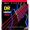 Струни для бас-гітари DR NRB6-30 Hi-Def Neon Red K3 Coated Medium 6 Strings 30/125