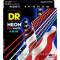 Струны для электрогитары DR NUSAE-9 Hi-Def Neon Red White & Blue K3 Coated Light 9/42