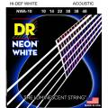 Струны для акустической гитары DR NWA-10 Hi-Def Neon White K3 Coated 10/48