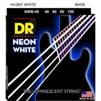 Струны для бас-гитары DR NWB-40 Hi-Def Neon White K3 Coated Light 40/100