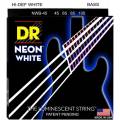 Струни для бас-гітари DR NWB-45 Hi-Def Neon White K3 Coated Medium 45/105