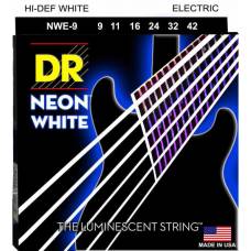 Струни для електрогітари DR NWE-9 Hi-Def Neon White K3 Coated Light 9/42