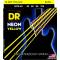 Струни для бас-гітари DR NYB-45 Hi-Def Neon Yellow K3 Coated Medium 45/105