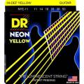 Струни для електрогітари DR NYE-11 Hi-Def Neon Yellow K3 Coated Heavy 11/50