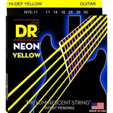 Струни для електрогітари DR NYE-11 Hi-Def Neon Yellow K3 Coated Heavy 11/50