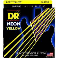 Струни для електрогітари DR NYE-9/46 Hi-Def Neon Yellow K3 Coated Light Heavy 9/46