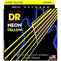 Струни для електрогітари DR NYE7-10 Hi-Def Neon Yellow K3 Coated Medium 7-String 10/56