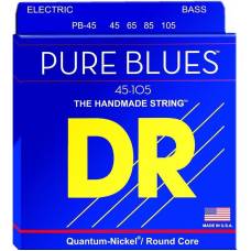 Струни для бас-гітари DR PB-45 Pure Blues Quantum-Nickel Medium 45/105