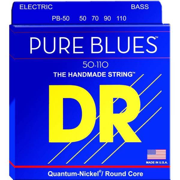 Струны для бас-гитары DR PB-50 Pure Blues Quantum-Nickel Heavy 50/110