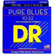 Струни для електрогітари DR PHR-10/52 Pure Blues Pure Nickel Big & Heavy 10/52