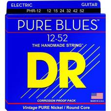 Струны для электрогитары DR PHR-12 Pure Blues Pure Nickel Extra Heavy 12/52