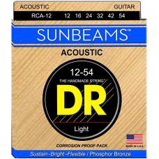 Струни для акустичної гітари DR RCA-12 Sunbeams Phosphor Bronze Light 12/54