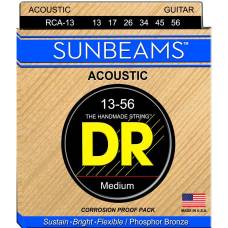 Струни для акустичної гітари DR RCA-13 Sunbeams Phosphor Bronze Medium 13/56