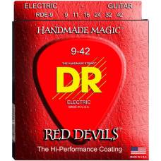 Струны для электрогитары DR RDE-9 Red Devils Light Coated 9/42