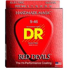 Струны для электрогитары DR RDE-9/46 Red Devils Light Heavy Coated 9/46