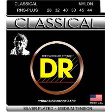 Струни для класичної гітари DR RNS-PLUS Nylon Silver Plated Medium Tension
