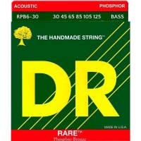 Струны для акустической бас-гитары DR RPB6-30 Rare Phosphor Bronze 6 String Medium 30/125