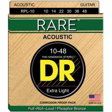 Струны для акустической гитары DR RPL-10 Rare Phosphor Bronze Extra Light 10/48