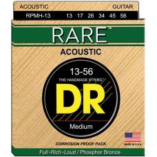 Струни для акустичної гітари DR RPMH-13 Rare Phosphor Bronze Medium 13/56