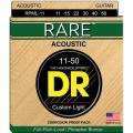 Струны для акустической гитары DR RPML-11 Rare Phosphor Bronze Custom Light 11/50