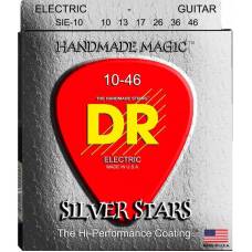 Струни для електрогітари DR SIE-10 Silver Stars Medium Coated 10/46